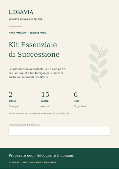 Kit Essenziale di Successione