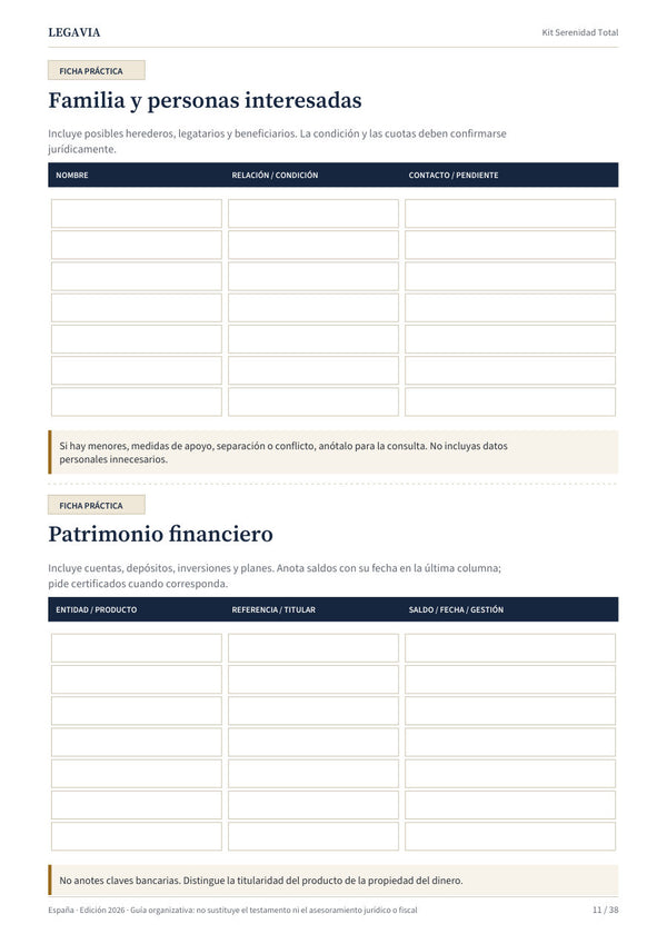 Familia y patrimonio financiero