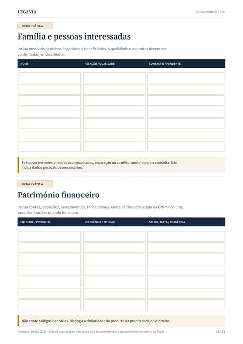 Família e património financeiro